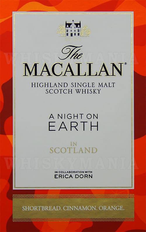 Этикетка шотландского виски The Macallan A Night On Earth In Scotland