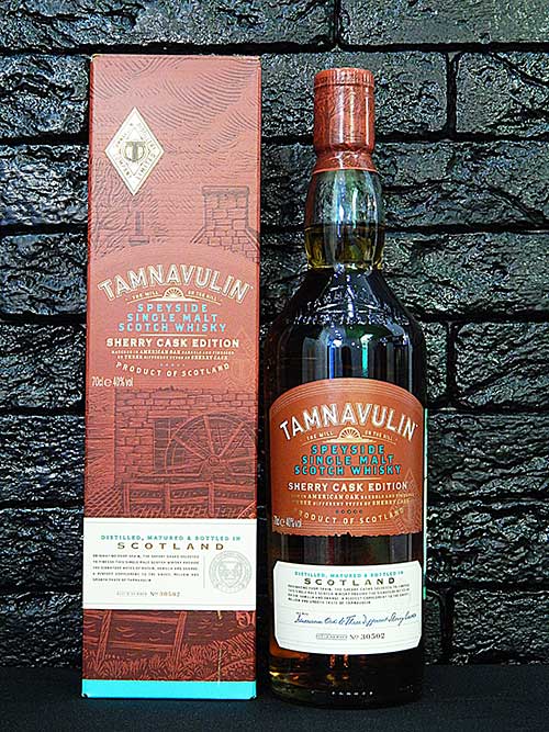 Контрэтикетка бутылки виски Tamnavulin Sherry Cask Edition