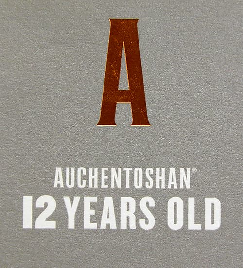 Оформление коробки Auchentoshan 12 лет